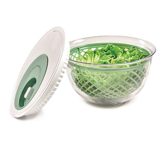 centrifuga per insalata lava verdura con coperchio plastica verde nuovo  snips
