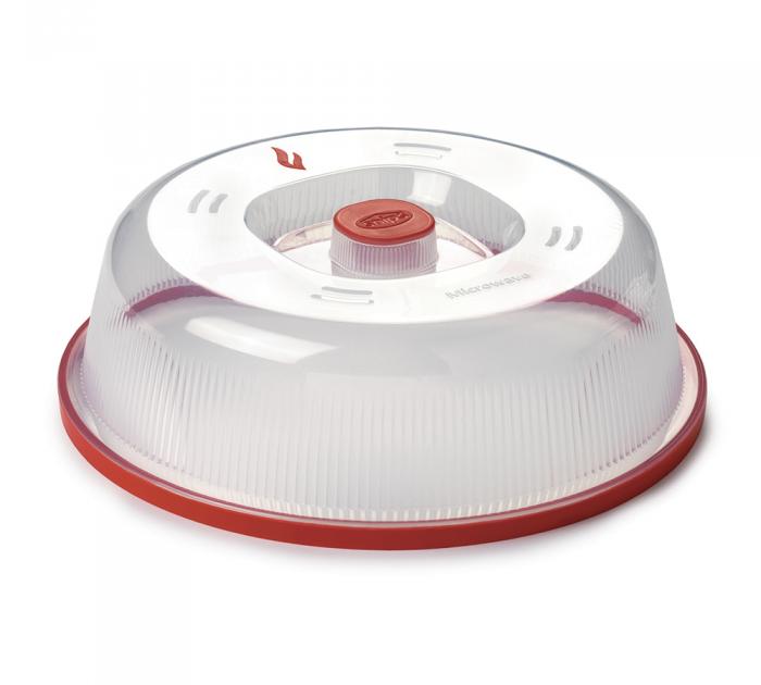 Assiette Vapeur Pour Micro-ondes - Idéale Pour Poisson, Légumes, Raviolis, Avec Couvercle Vapeur Réglable