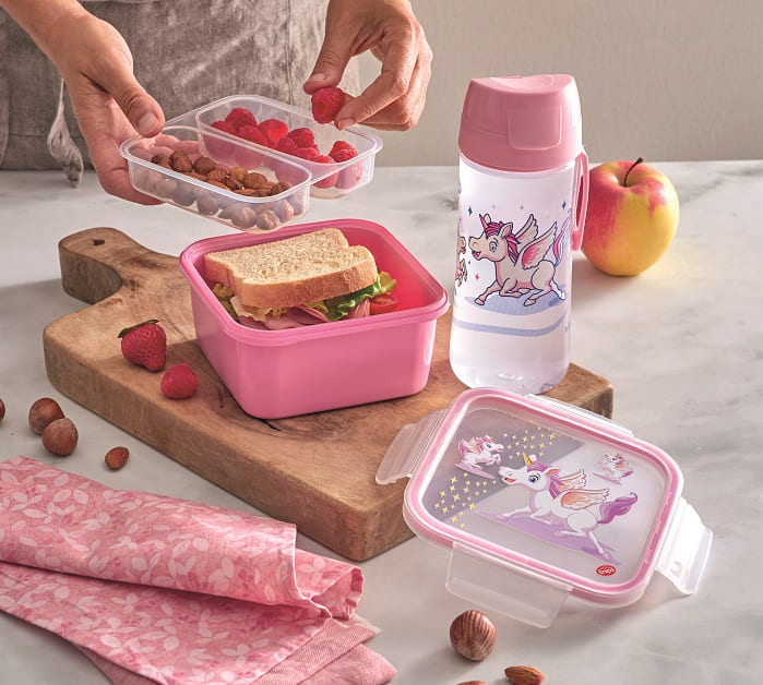 SnipsLock Lunch Box Kids Square 0,8 L - Unicorn - Snips